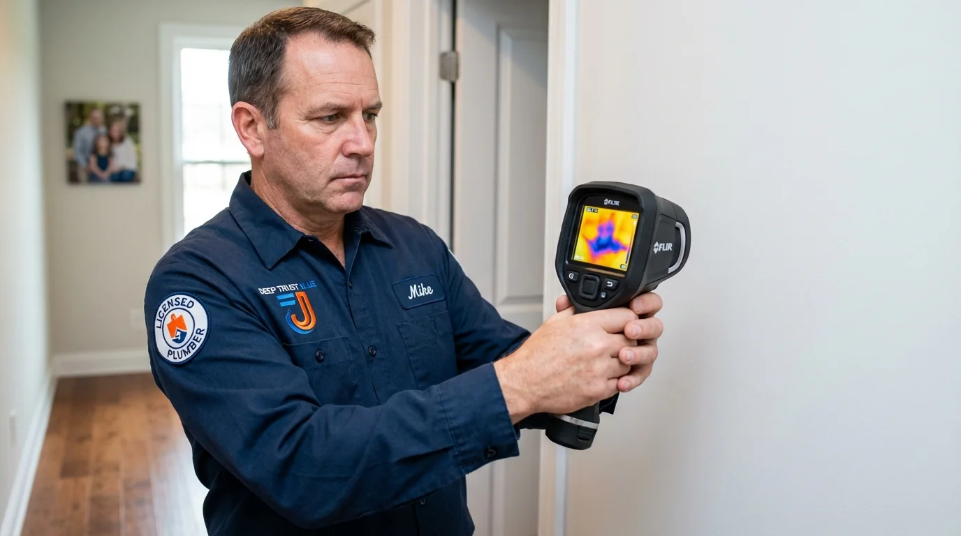 Thermal imaging leak detection by Johns Plumbing LLC in Culebra